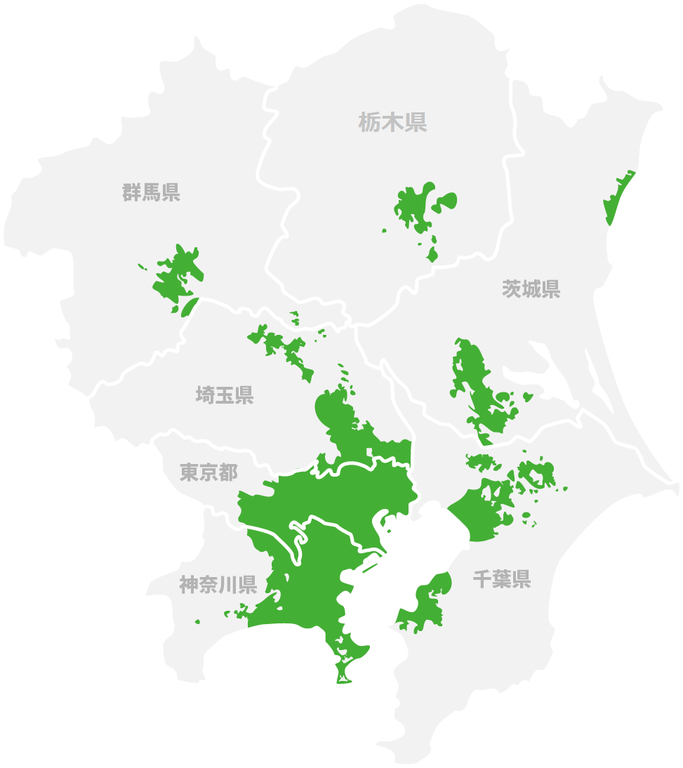 ガス供給エリア地図